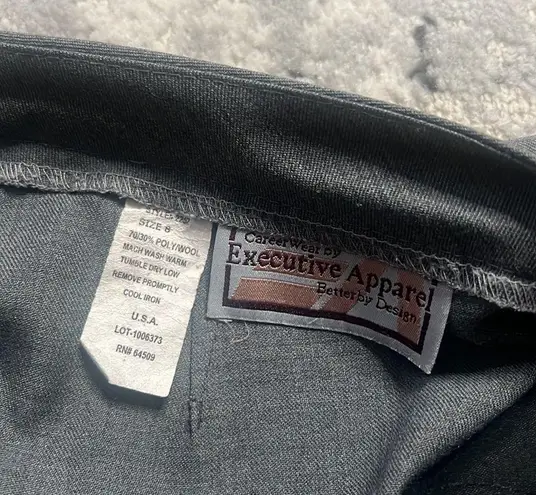 4/$10 ❣️ Executive Apparel Grey Work Pants Size 8