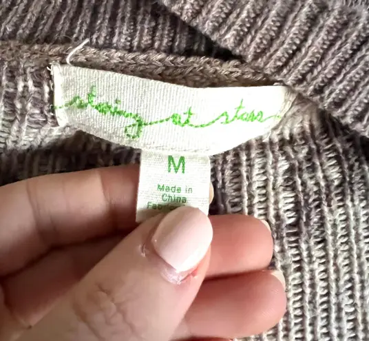 Staring At Stars Brown Tan Cardigan Sweater