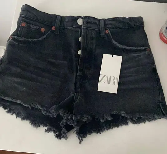 ZARA High-Rise Split Shorts