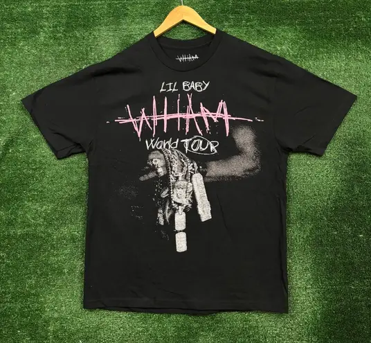 Lil Baby Wham World Tour Hip-Hop T-Shirt Size Extra Large