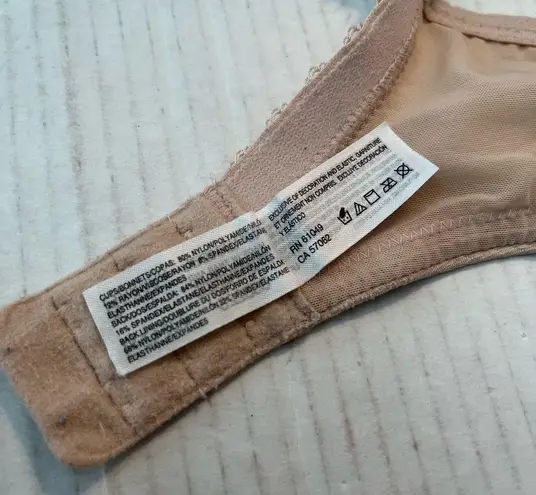 Wacoal Bra Top Tier Underwire Bra in Pink-Beige Sz 40C EUC Style #855223