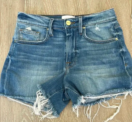 frame denim FRAME Le Brigette Cutoff Denim Shorts