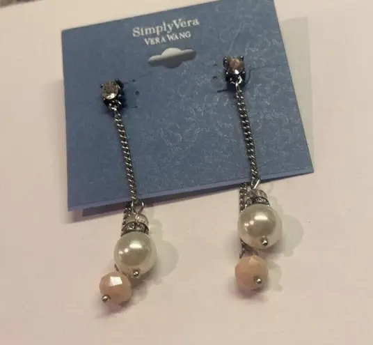 Simply Vera - Vera Wang $14.00 MSRP NWT Earrings Pierced Beaded Dangle