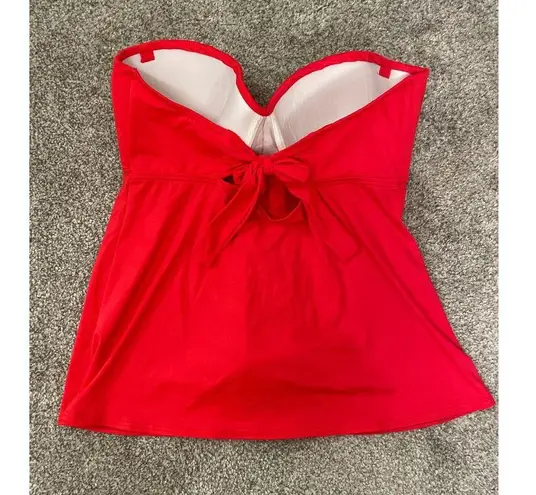 Coco reef Five Way Bra Sized Underwire Tankini Top in Classic Red,32/34D