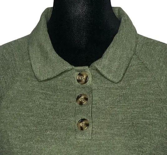 Good Luck Gem Green Knit Polo Dress - Size Large