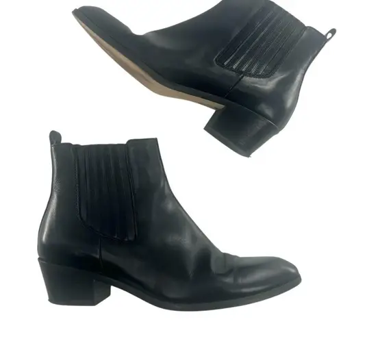 J.Crew  black Chelsea boots leather sz 7