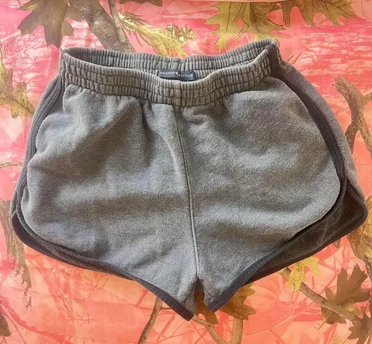 Brandy Melville cotton mini shorts dark grey