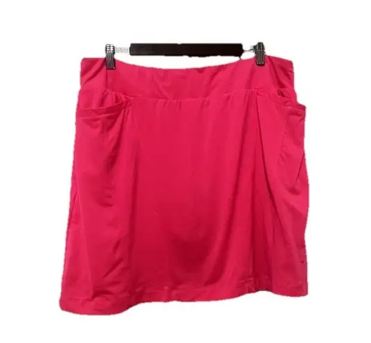 Tail Skort Women XL Barbie Pink Golf Zip Pocket Performance Stretch Shorts Skirt
