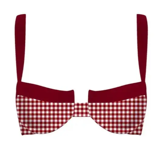 BNWT Sundaze Brunch Parker Bikini Top Size Small Red