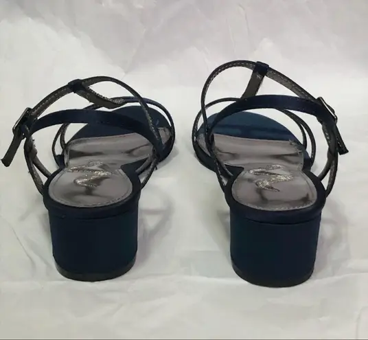 Nina Shoes Block Heel Rhinestone Sandals