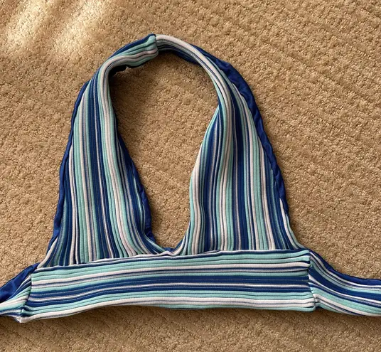 Beginning Boutique Beach Knit Halter Blue size AU 6/US 2