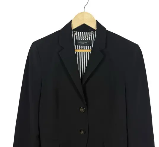 Max Mara Weekend Women’s Classic Button Blazer in Black Size 8