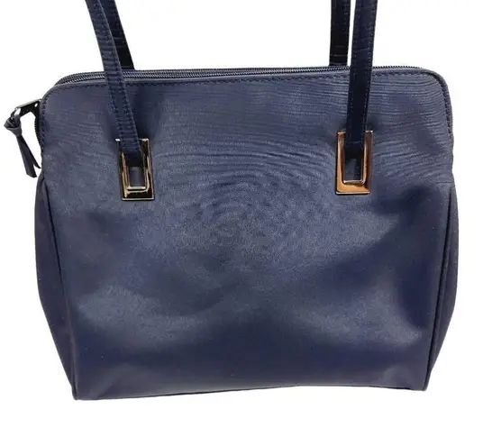 Kathy Ireland Retro  navy blue nylon purse Satchel shoulder bag