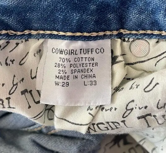 Cowgirl Tuff SZ W29xL33 Festival Trouser Flare Jeans Mid
