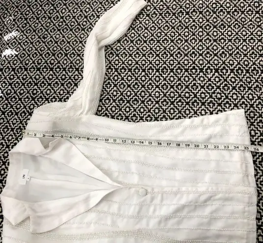 LPA Revolve White Beaded Blazer Shoulder Pads