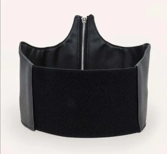 Black Corset Belt Zipper New Plus