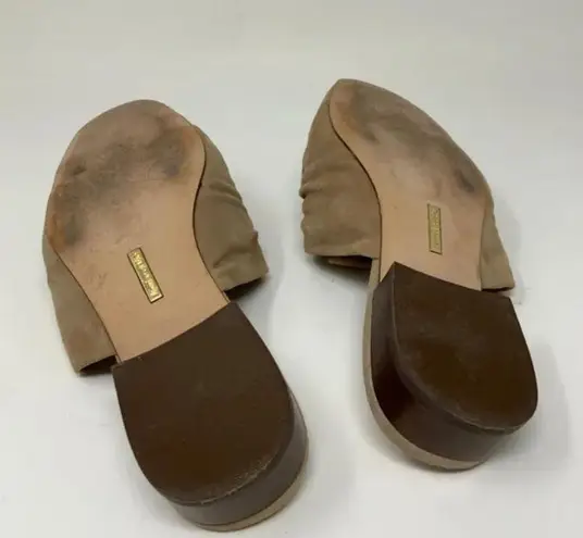 Louise et Cie Bylot Leather Suede Twist Knot Slip On Flats Loafers Shoes 9.5