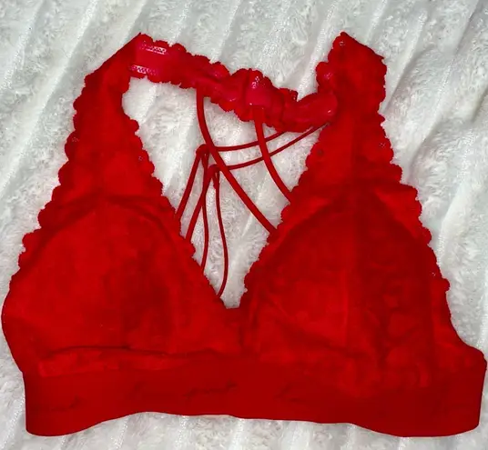 Victoria's Secret PINK Lined Scrappy Lace Bralette