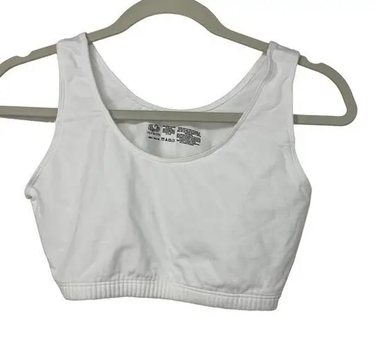 Fruit of the Loom  WHITE COTTON SPORTS BRA SIZE 38