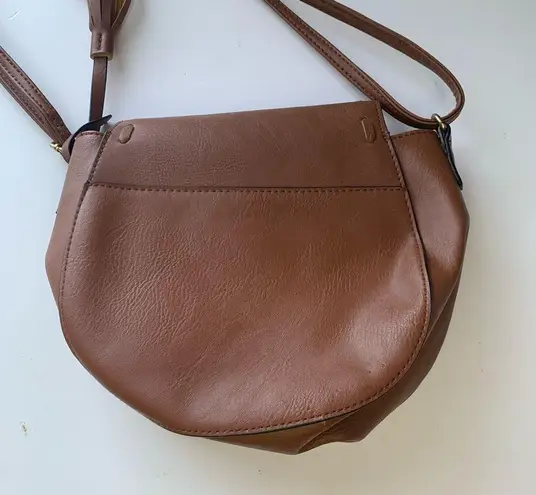 Old Navy  Boho Faux Leather Brown Crossbody Bag