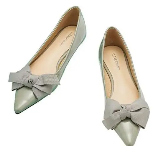 C.Paravano Pointy Bow Flats Comfortable Stylish Slip