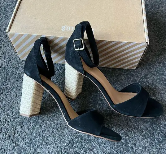 Anthropologie Soludos tall Capri leather heel