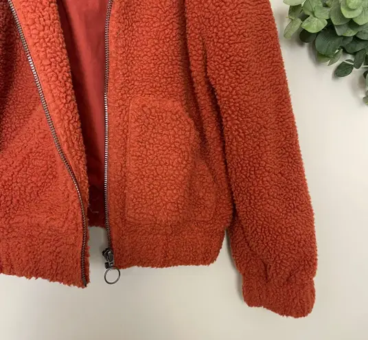 Aeropostale Sherpa Jacket Burnt Orange