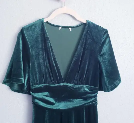 Baltic Born Emerald Berenice Velvet Maxi Dress