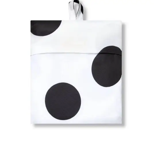 Tabitha Brown Hello There Polka Dot Reusable Packable Tote Bag White