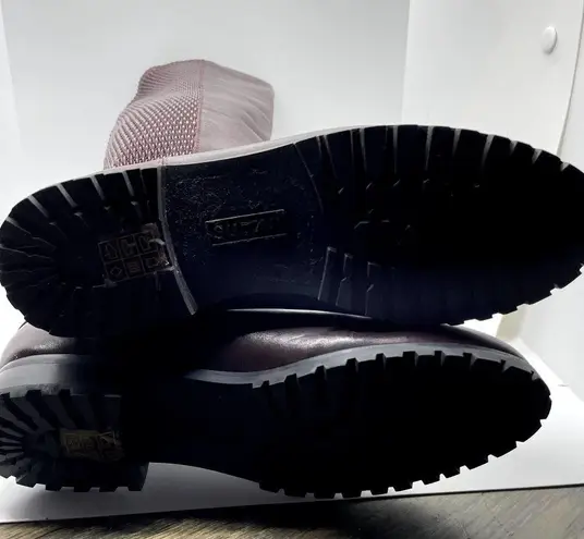 Sudini Fabiana Riding Leather Boot Burgundy Color New without Box size 6