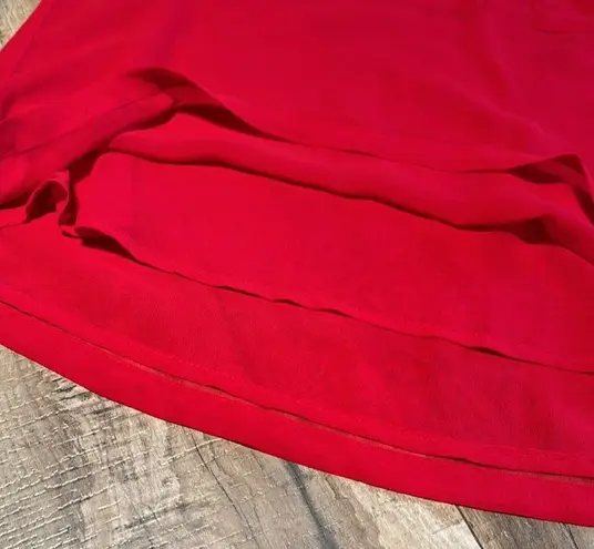 S&S Clothing Women’s Large Red Back Cut Out Short Sleeve Going Out Top Cute