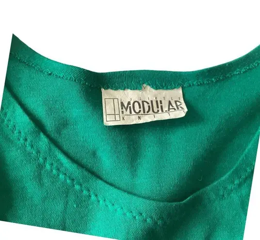 Modular Knits Dress & Cardigan Set Green