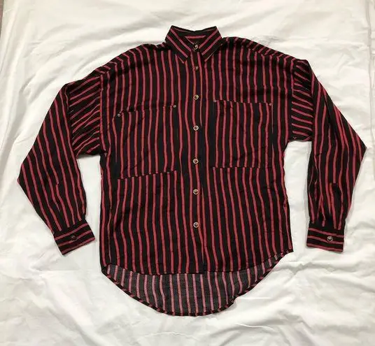 The Kooples Women’s Striped Puff-Sleeve Button Down Shirt