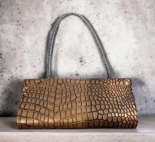 Banana Republic  crocodile clutch