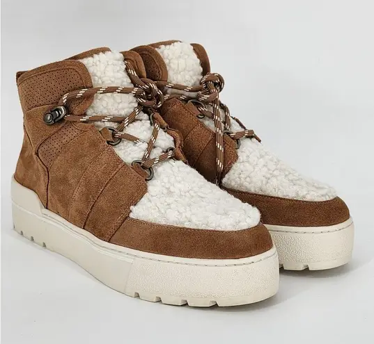 J/Slides Nell Faux Shearling Suede High