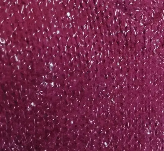 Doe & Rae NEW Burgundy Wine Sheer Lace Back Panel V-Neck Modcloth Sweater Small