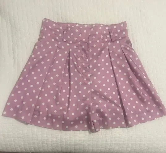 ZARA Light Purple Polka Dot Shorts