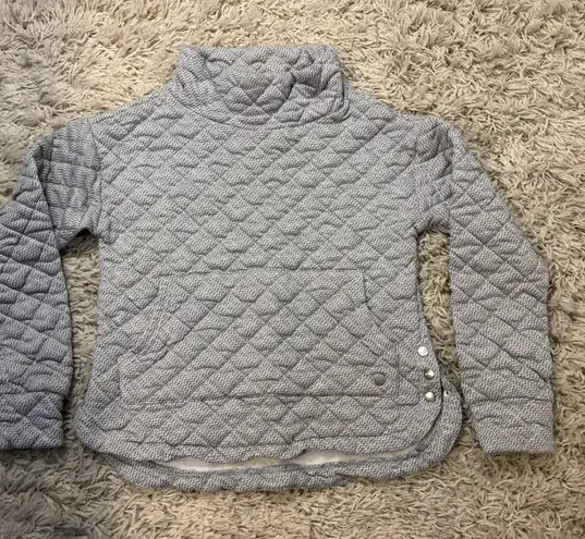 Jones New York  Sport Gray Quilted Pullover Size M