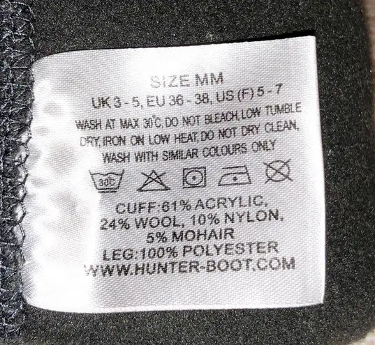 Hunter  Boots Tall Socks in Blue, Green, Gray/Grey Chevron Stripes Size M