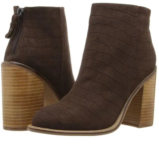 Kelsi Dagger  Women's Huron Brown Suede Ankle Booties Size 9.5 NEW