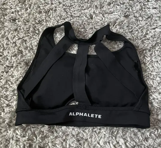 Alphalete Black Sport Bra Size Medium