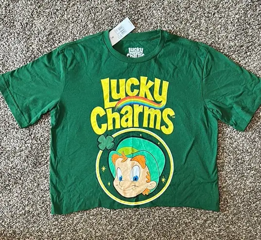 Men’s Large Lucky Charms Graphic Tee Green