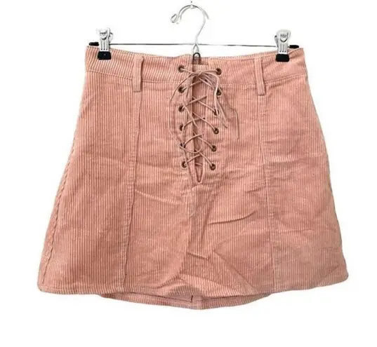 One Way  Corduroy Style‎ Mini Skirt in Pink