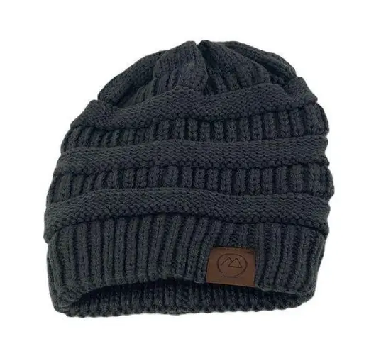 NWOT Women's Grey Satin lined Beenie Gray