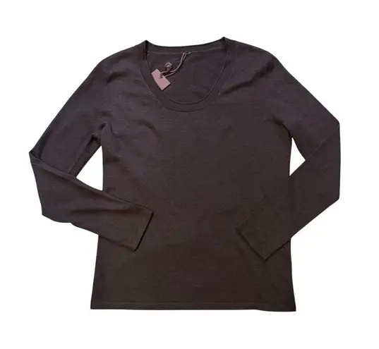 Poetry NWT. Long Sleeve Scoop Neck Cashmere Sweater, Sz M (UK 10)