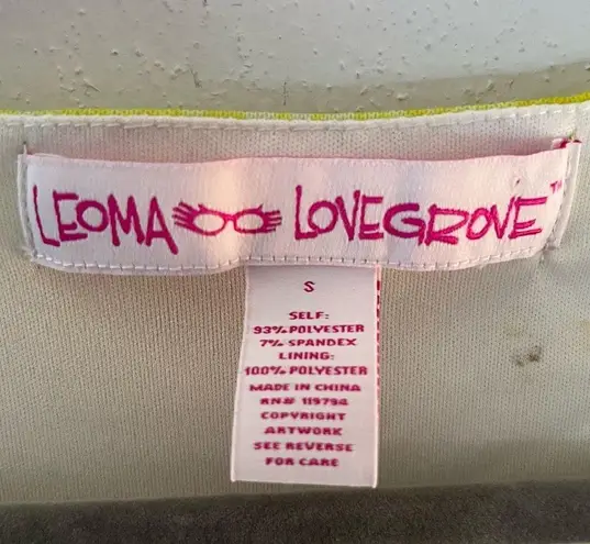 Leoma Lovegrove Tank Top Brightly Bedazzled V Neck Sleeveless Chiffon Top S EUC