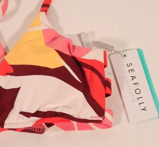 Seafolly NWT X Revolve Cut Copy Multi Strap Bralette in Tangelo