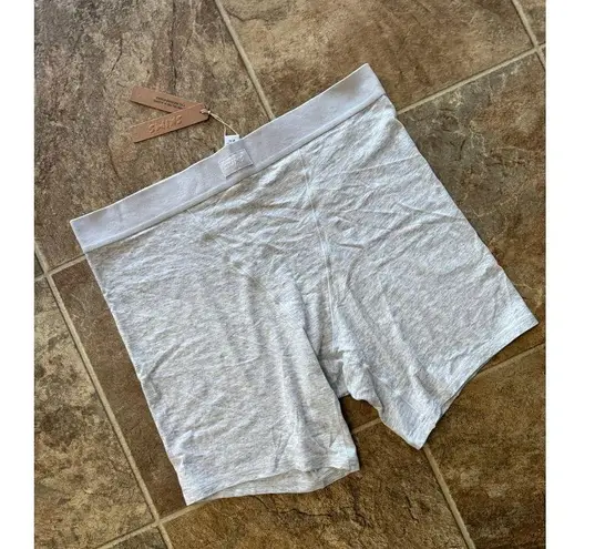 SKIMS Boyfriend Boxer Light Heather Grey Size Medium