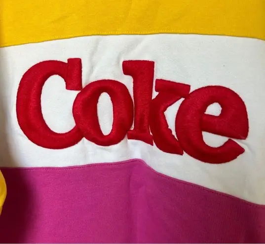 Urban Outfitters Coke Coca Cola sweatshirt pullover crewneck embroidered colorblock oversized