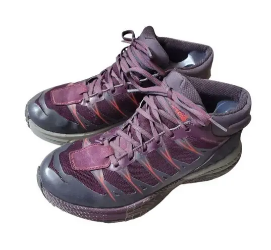 Hoka Women's Speedgoat Mid Waterproof Trail Running Shoes Size 7.5 Plum Purple